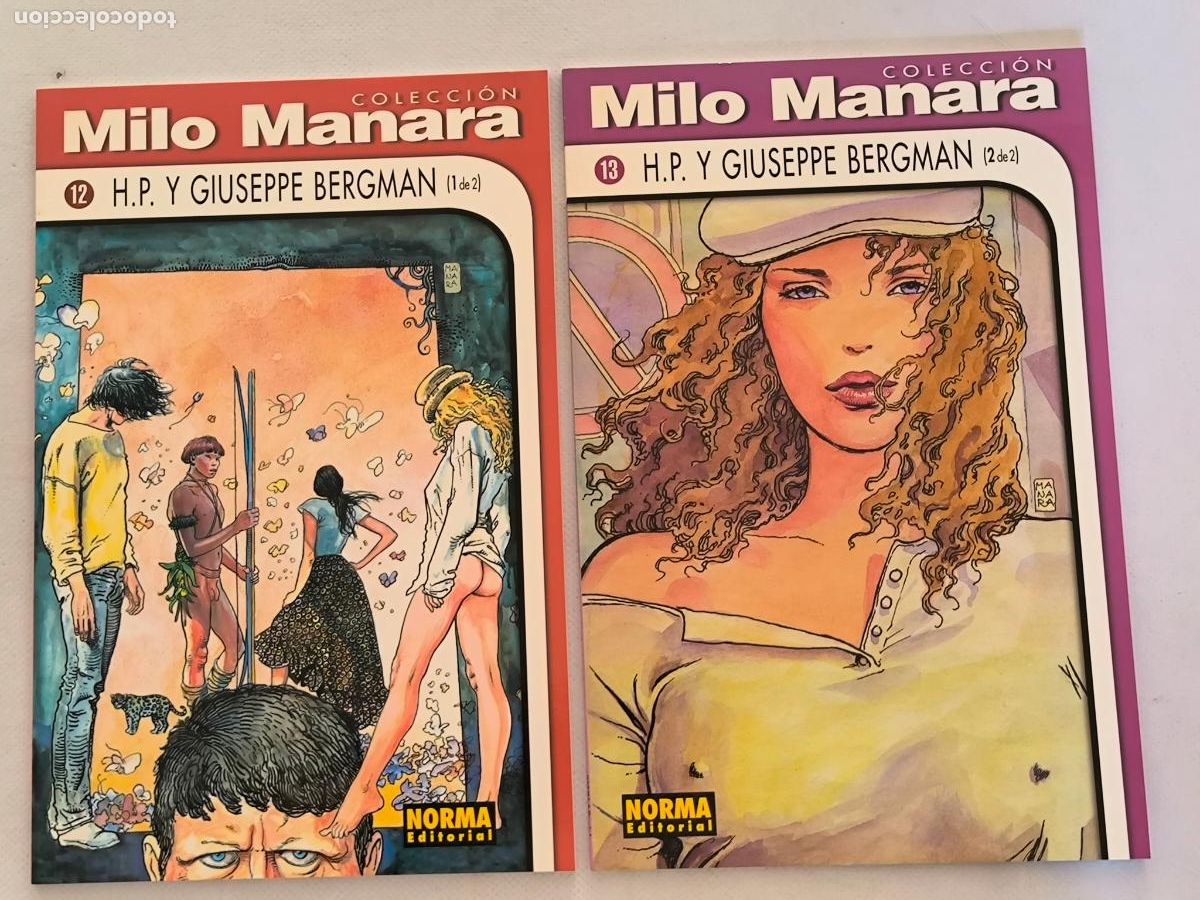 C&oacute;mics: H.P. Y GUISEPPE BERGMAN COMPLETA N&ordm; 1 Y 2 - COLECCION MILO MANARA N&ordm; 12 Y 13 - NORMA (FX)