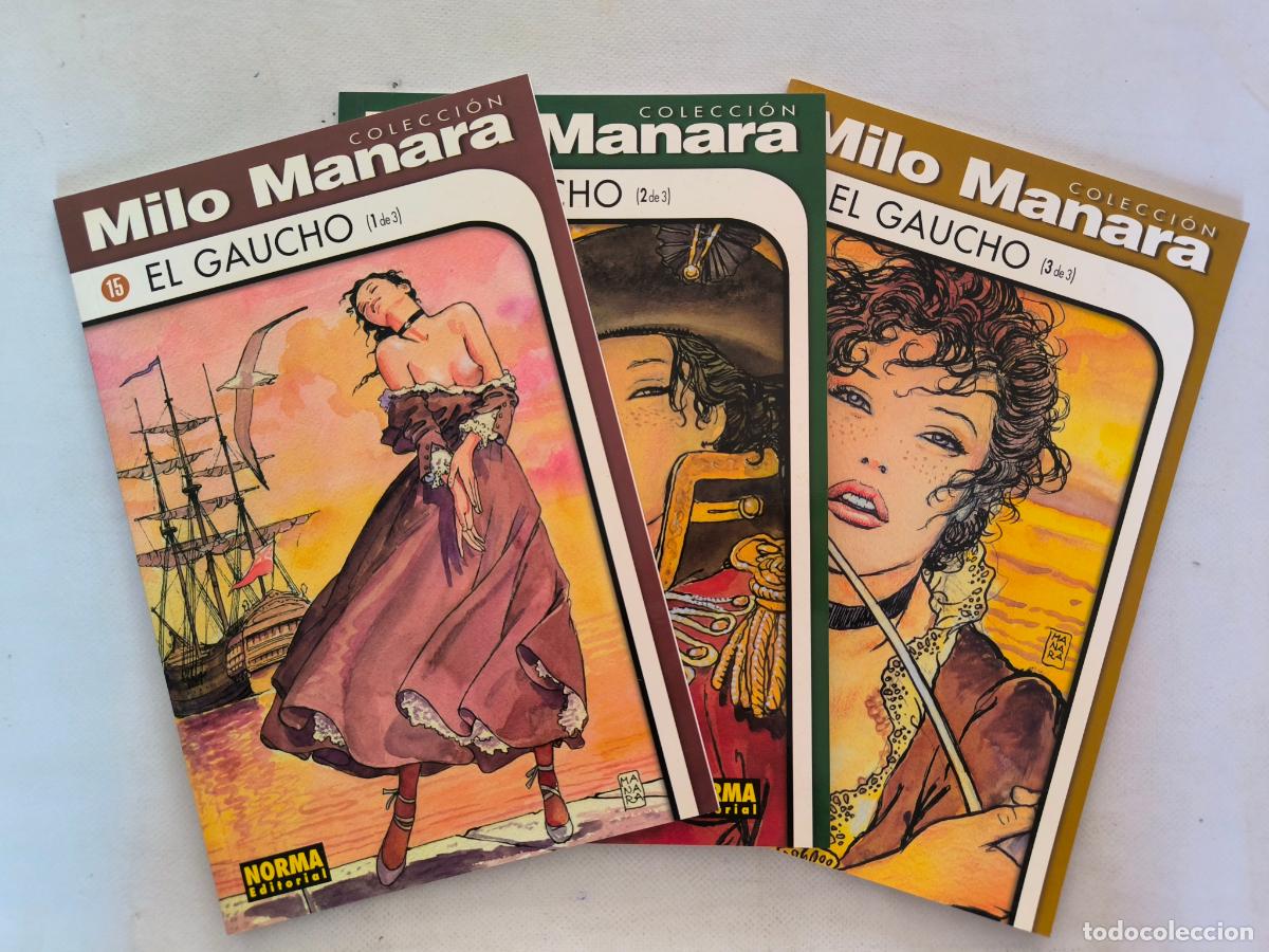 C&oacute;mics: EL GAUCHO COMPLETA N&ordm; 1, 2 Y 3 - COLECCION MILO MANARA N&ordm; 15, 16 Y 17 - NORMA (7Z)