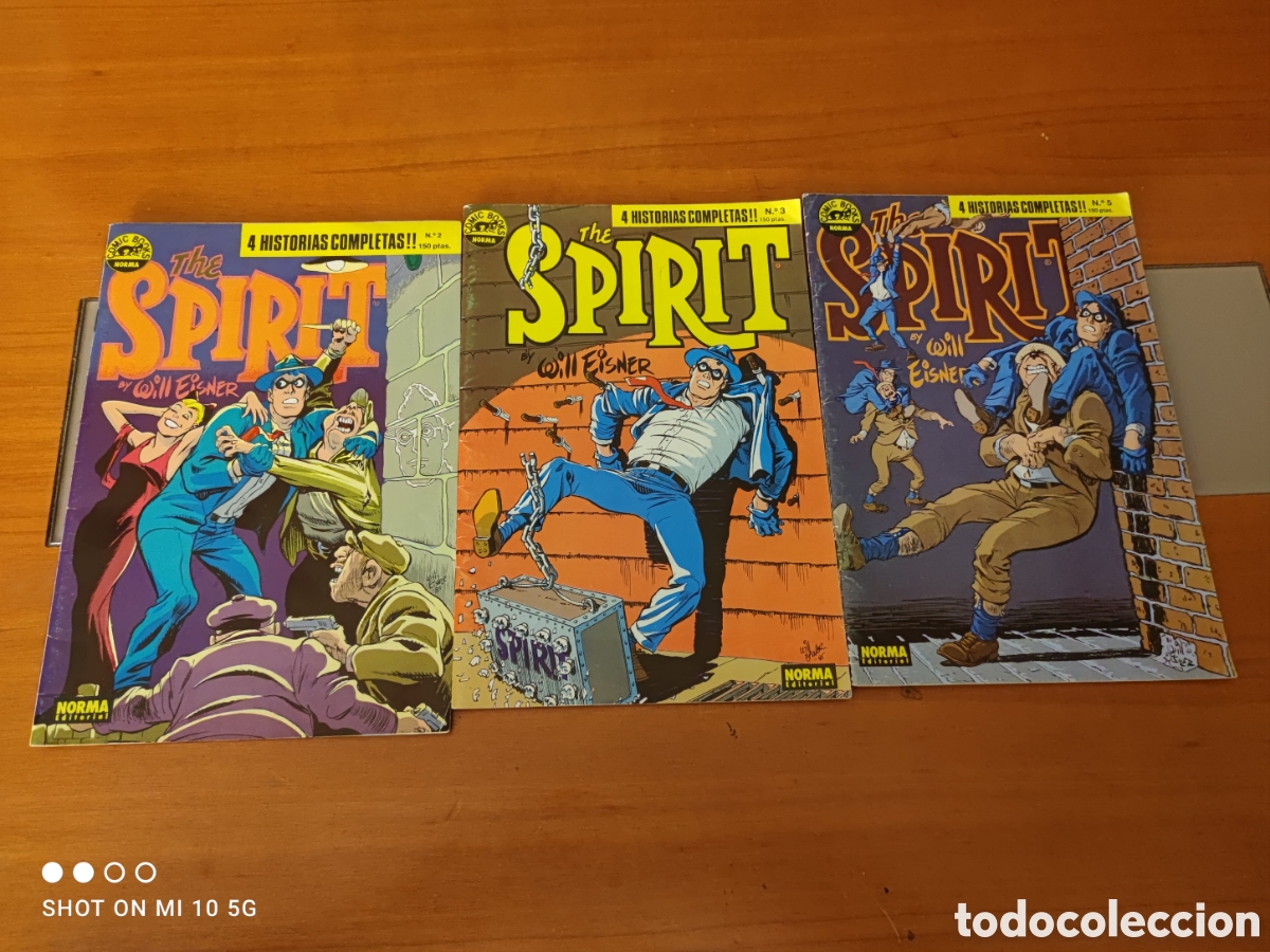 C&oacute;mics: Lote 3 Comics The Spirit-Will Eisner(Norma Editorial)-Numeros 2,3 y5