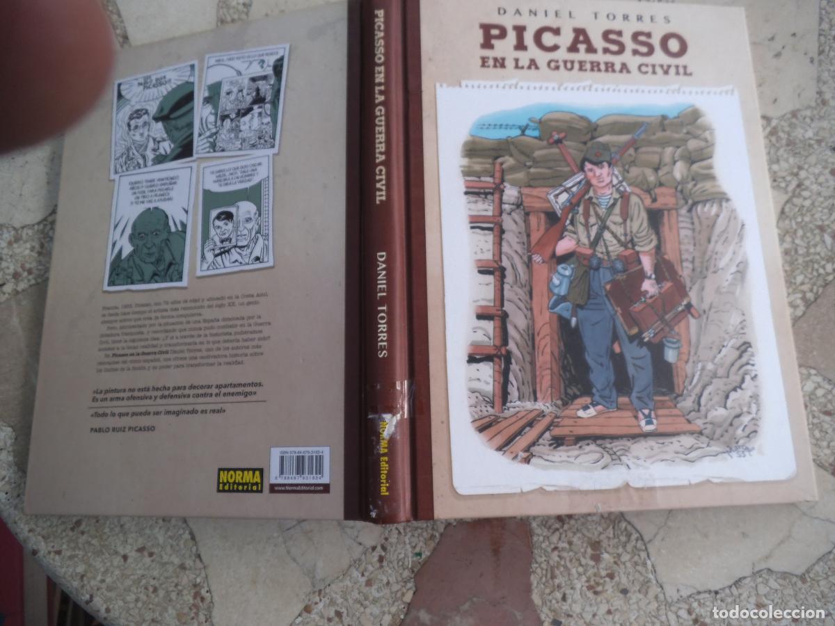 C&oacute;mics: daniel torres ,picasso en la guerra civil, norma editores, 23x30, tapa dura, 2018, 148 paginas