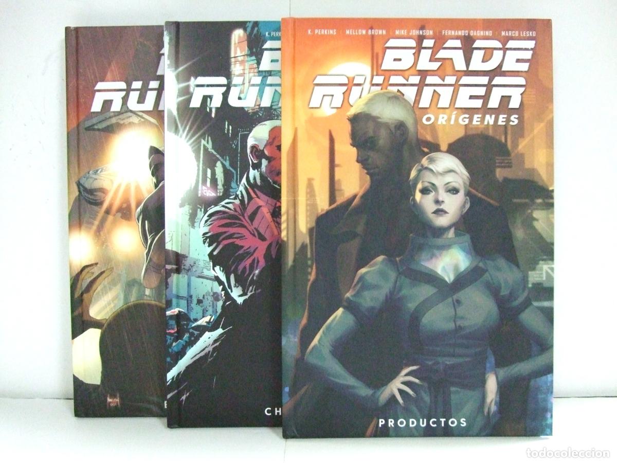 C&oacute;mics: BLADE RUNNER ORIGENES 3 TOMOS NORMA EDITORIAL PRODUCTOS CHATARRA EN LLAMAS PERKINS COMIC TRILOG&Iacute;A