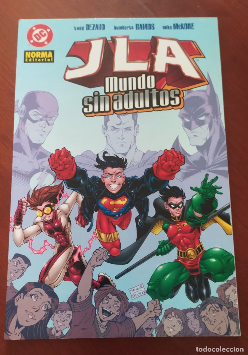Comics: JLA Mundo sin adultos. Norma editorial. A&ntilde;o 2003