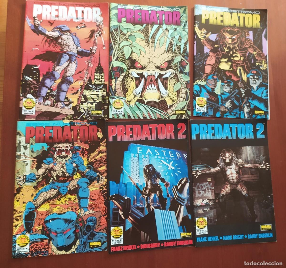 C&oacute;mics: Predator. Dos miniseries de 1991. Predator (4 n&uacute;meros) y Predator 2 (2 n&uacute;meros) . Norma editorial. - Foto 1