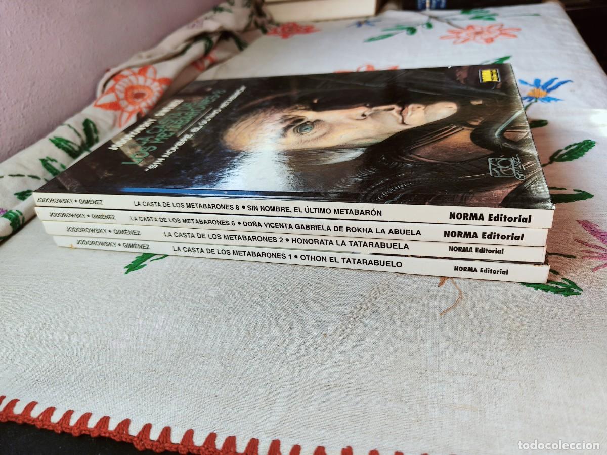Fumetti: Moebius. Colecci&oacute;n 1, 2, 6 y 8 Casta Metabarones, Armas del metabar&oacute;n y Casa Ancestros. Norma.