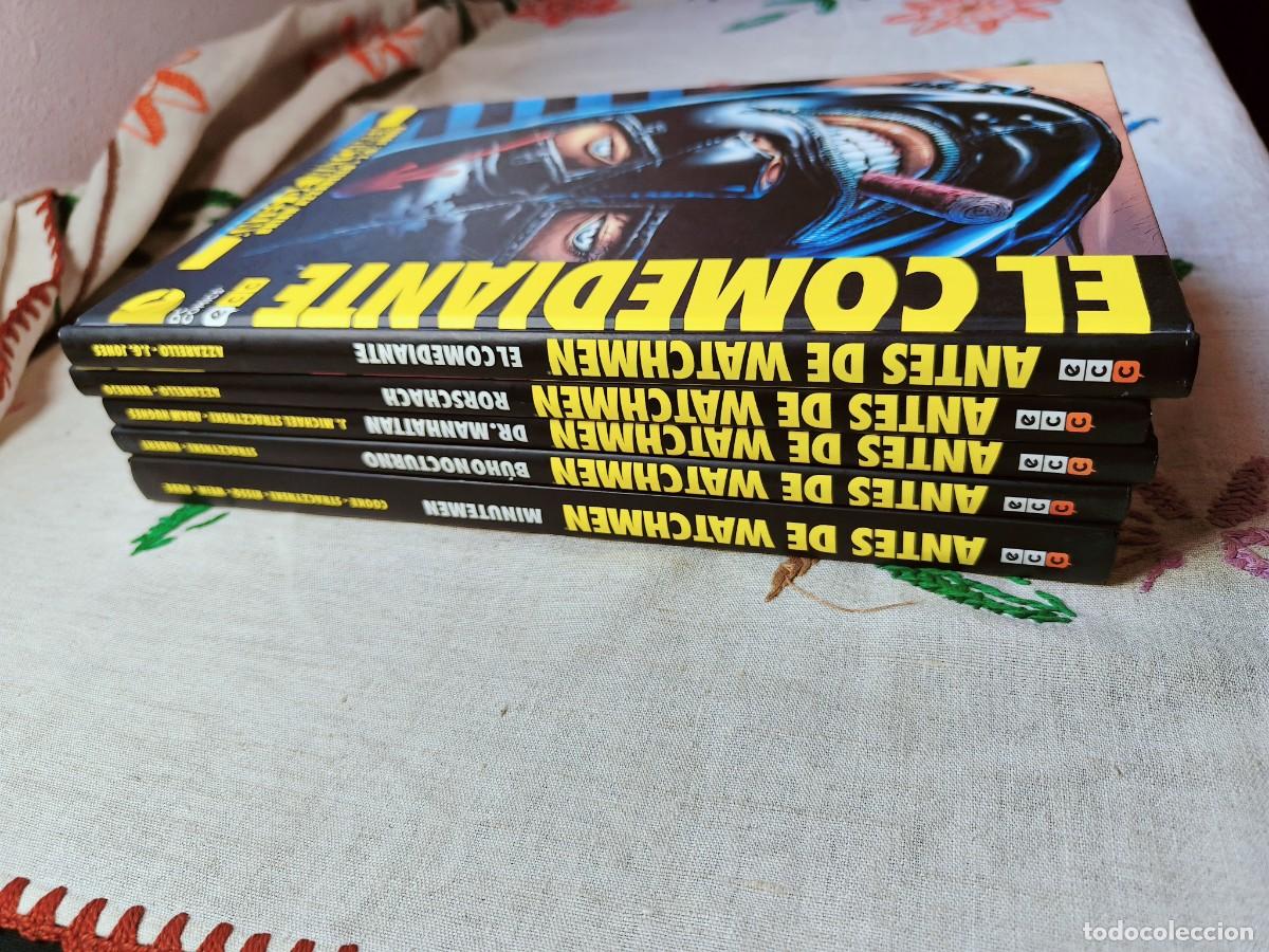 Fumetti: Antes Watchmen. Minutemen, B&uacute;ho Nocturno, Dr. Manhattan, Rorschach y el comediante. Norma