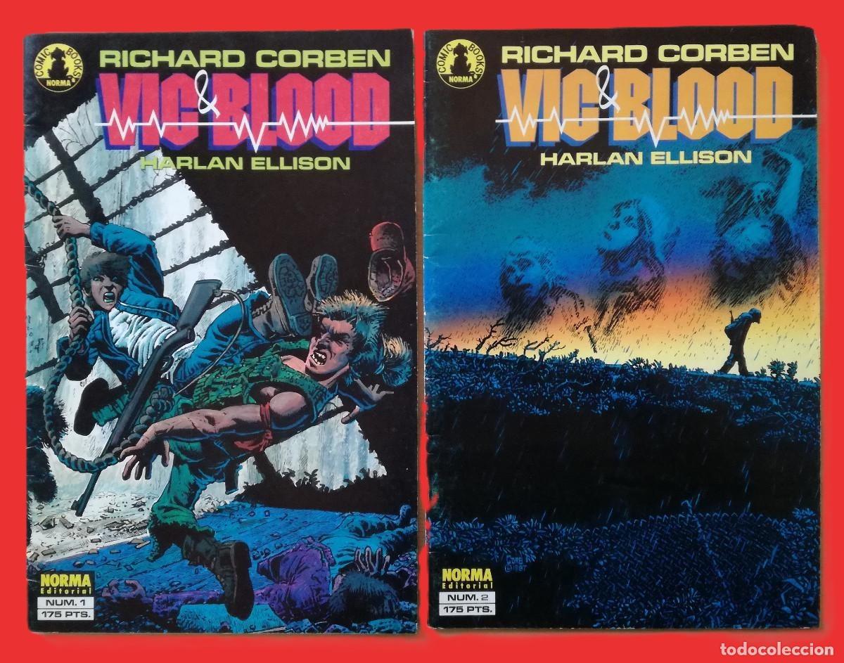 C&oacute;mics: RICHARD CORBEN - VIC & BLOOD 1 - 2 (Completa) Norma editorial + REGALO: Sex Warrior
