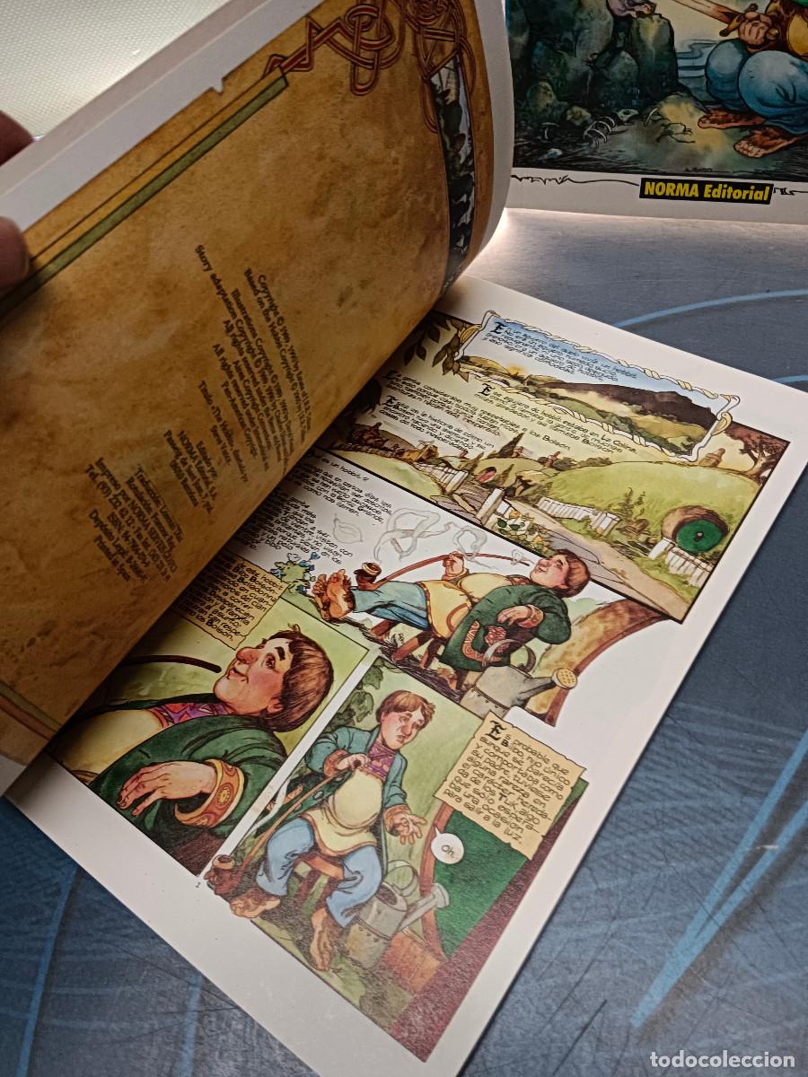 C&oacute;mics: comic, 3 tomos, completa, EL HOBBIT J.R.R. TOLKIEN. NORMA 1990 - Foto 5