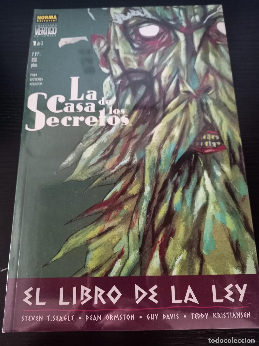C&oacute;mics: La Casa de los Secretos. El libro de la Ley (completa 1, 2, 3) Colecci&oacute;n V&eacute;rtigo 74, 77, 80 &iexcl;NUEVOS!
