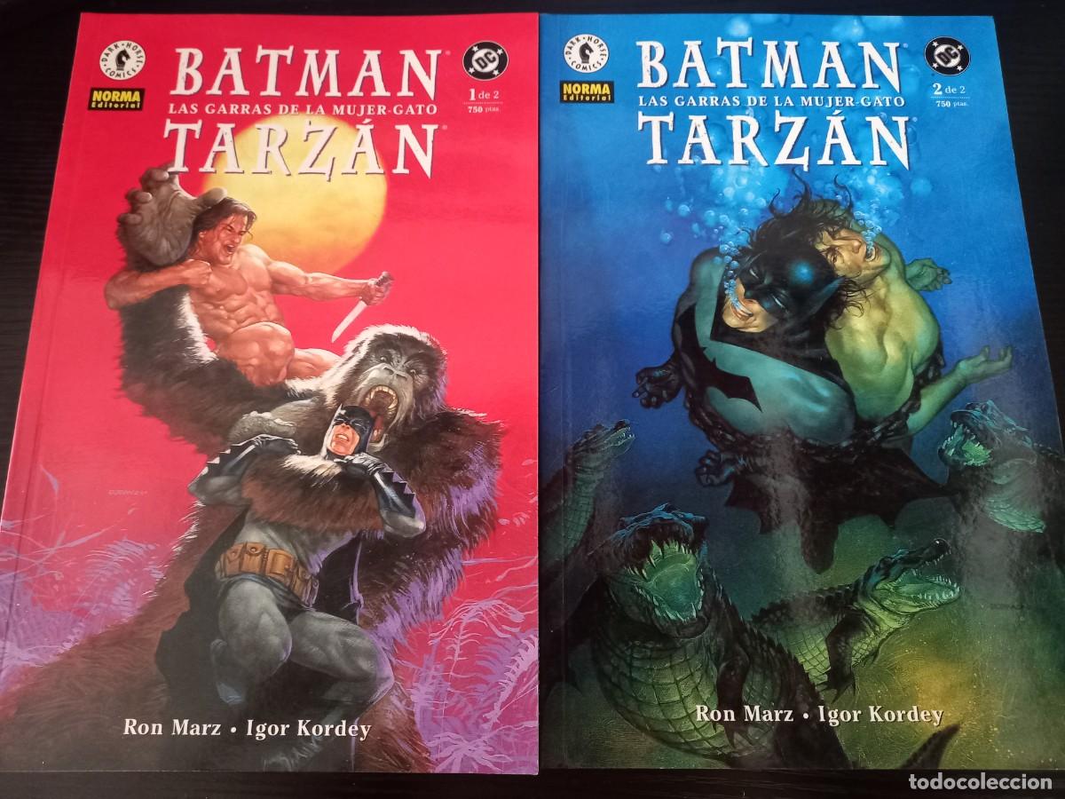 C&oacute;mics: Batman / Tarz&aacute;n: Las garras de la Mujer Gato (Colecci&oacute;n completa, n&ordm; 1 y 2) &iexcl;NUEVOS!