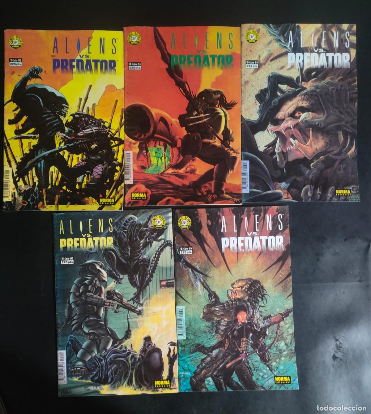 C&oacute;mics: ALIENS VS PREDATOR, GENOCIDIO, CONTRA LA TIERRA, NOSTROMO, MUTACION COMPLETAS 27 GRAPAS