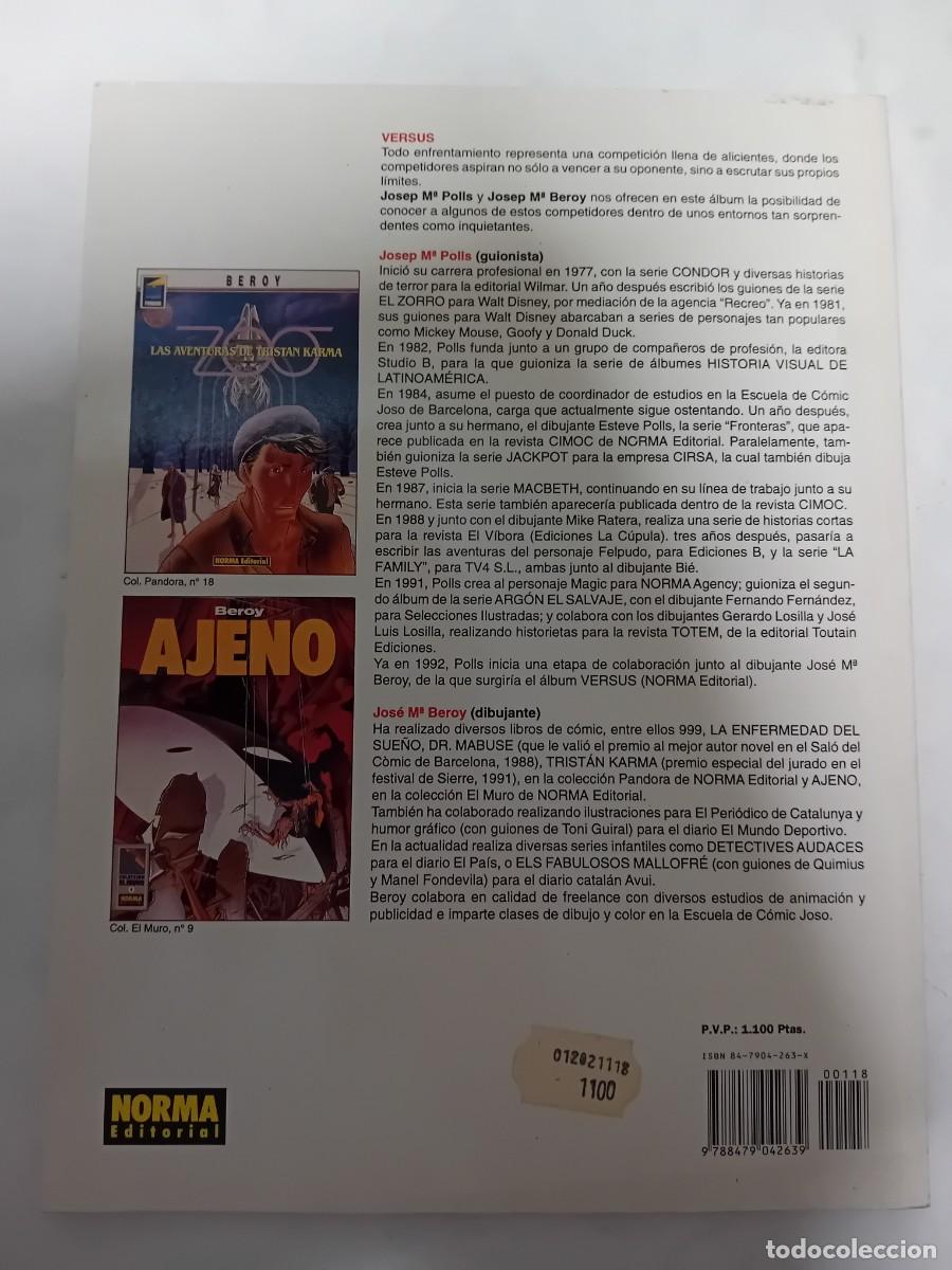 C&oacute;mics: VERSUS DE J. M. POLLS Y BEROY. NORMA EDITORIAL. - Foto 2