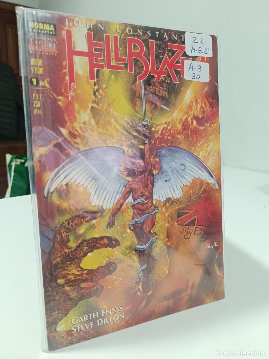 C&oacute;mics: HELLBLAZER NUMERO 1 NUEVO VERTICO NORMA LAS PEGATINAS ESTAN SOBRE LA FUNDA PROTECTORA