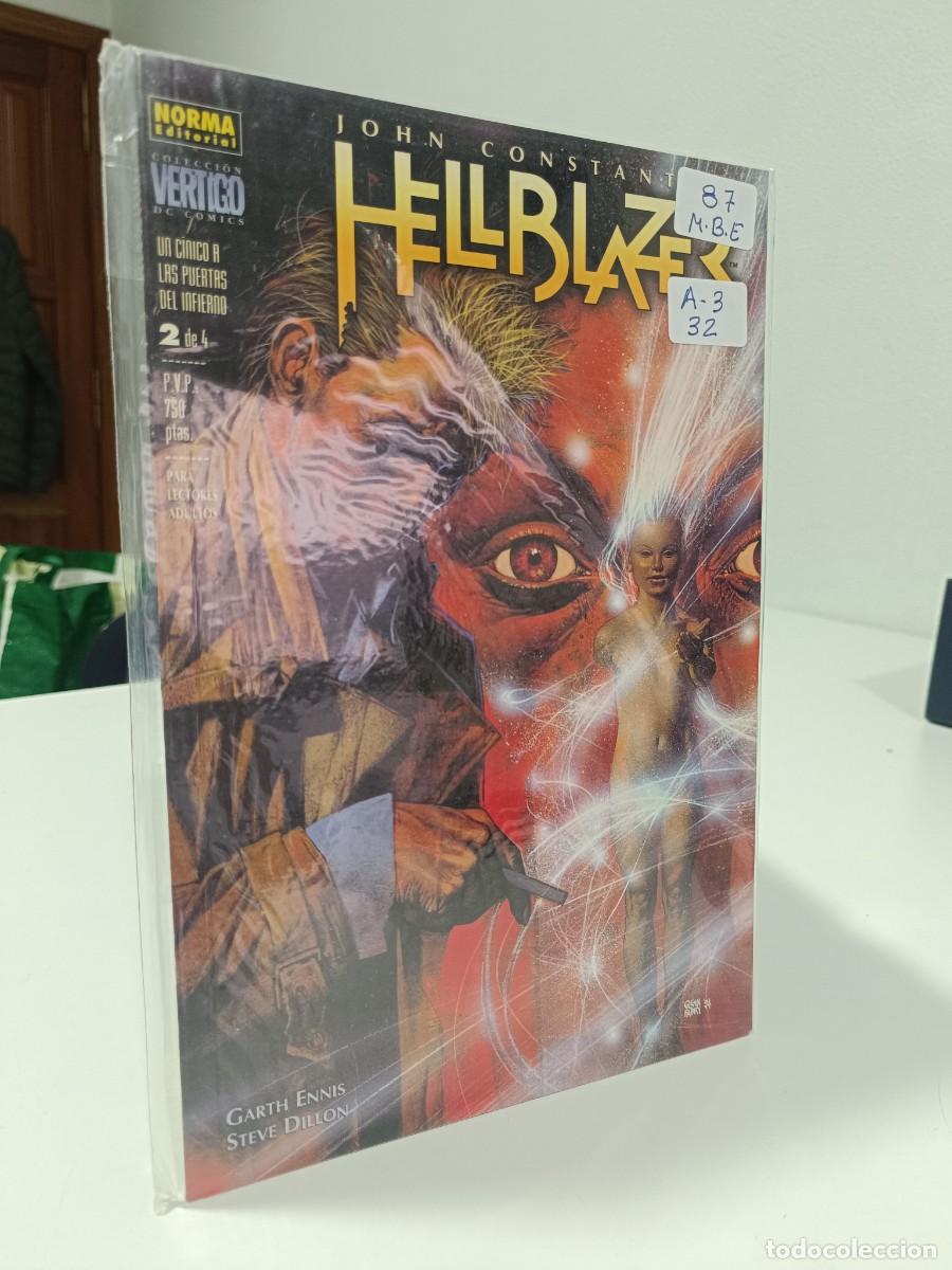 C&oacute;mics: HELLBLAZER NUMERO 2 VERTICO NORMA LAS PEGATINAS ESTAN SOBRE LA FUNDA PROTECTORA