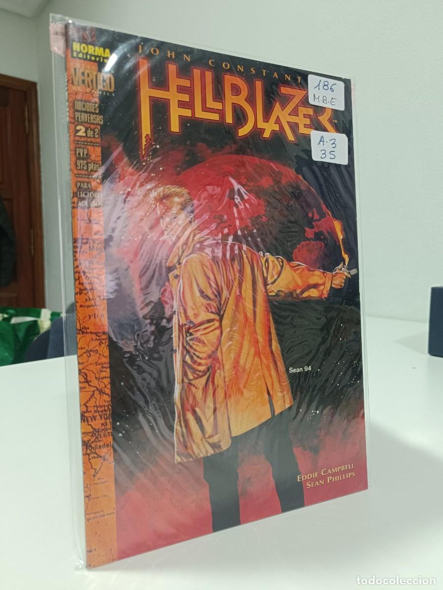 C&oacute;mics: HELLBLAZER NUMERO 2 VERTICO NORMA LAS PEGATINAS ESTAN SOBRE LA FUNDA PROTECTORA