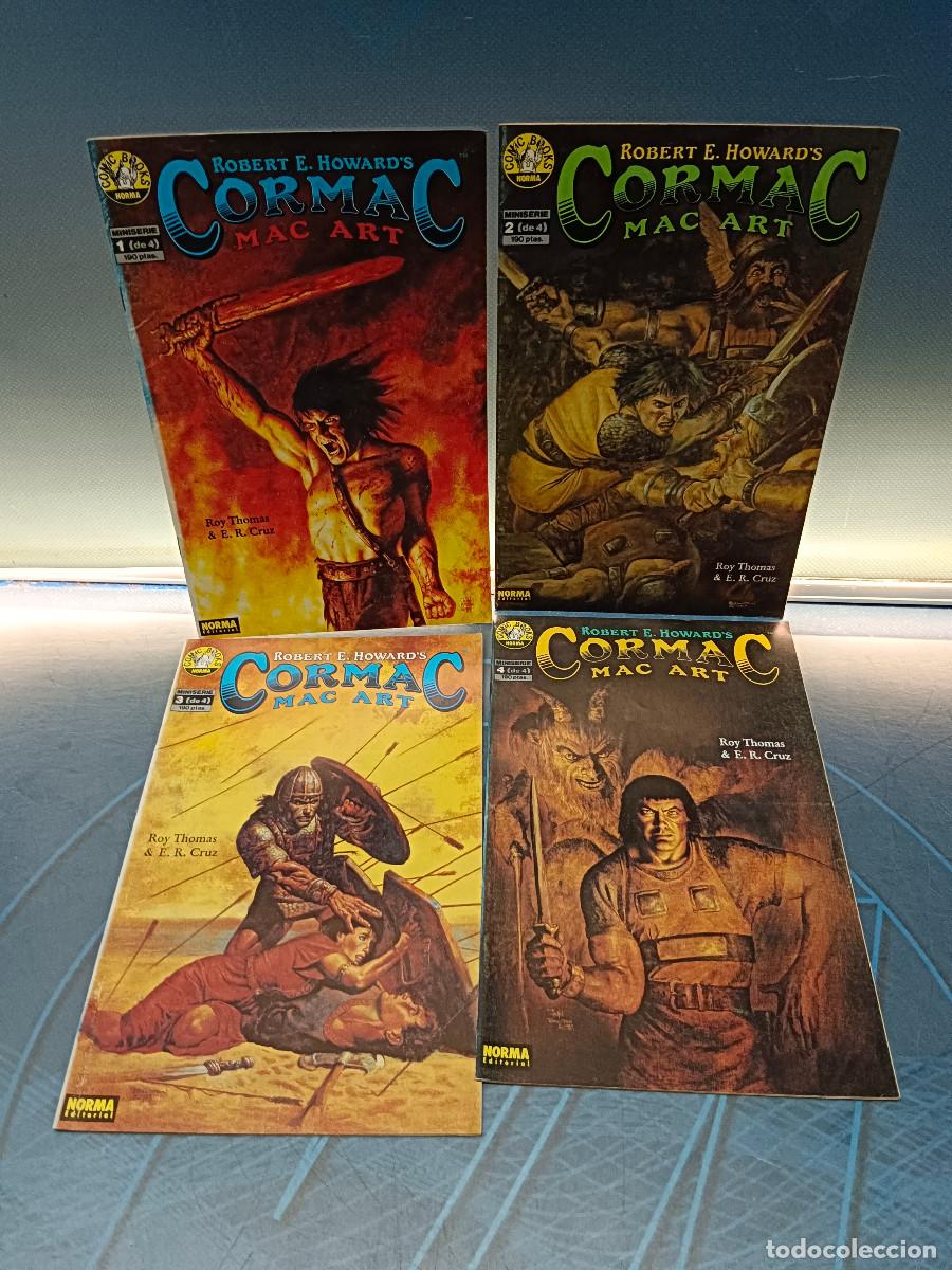 C&oacute;mics: colecci&oacute;n completa, CORMAC, MAC ART, ROBERT E. HOWARDS, miniserie de 4 n&uacute;meros, Norma
