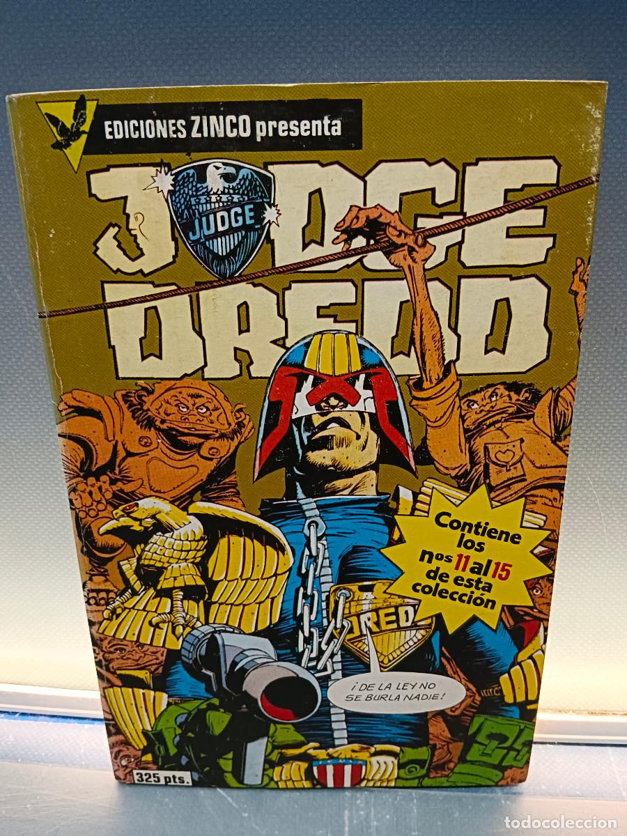 C&oacute;mics: retapado, c&oacute;mic JUDGE DREDD del N&ordm; 11 AL 15. ZINCO, buen estado