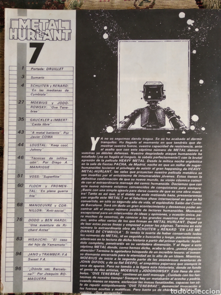 C&oacute;mics: Comic Metal Hurlant - Foto 1