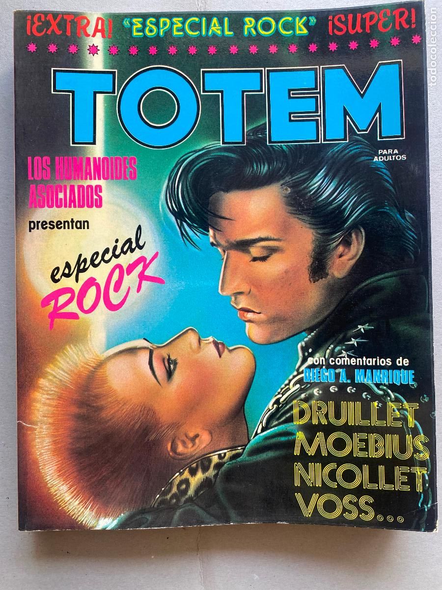 C&oacute;mics: Totem Extra n&ordm; 16: Especial Rock n&ordm;1. Nueva Frontera , 1978. diego manrique, druillet, moebius...