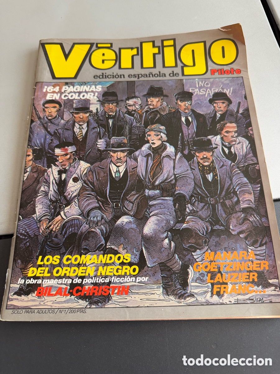 Comics: V&Eacute;RTIGO. N 1. Edici&oacute;n Espa&ntilde;ola de Pilote