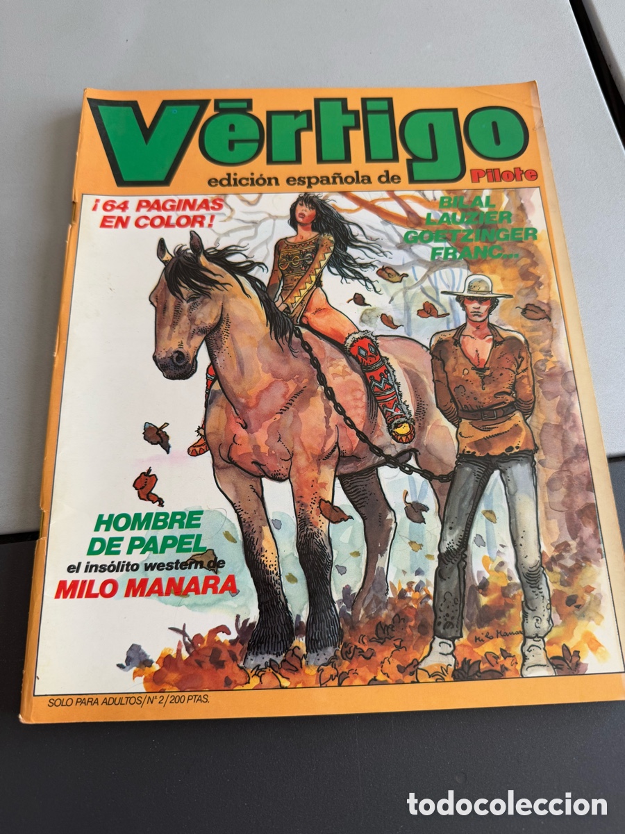 Comics: V&Eacute;RTIGO. N 2. Edici&oacute;n Espa&ntilde;ola de Pilote