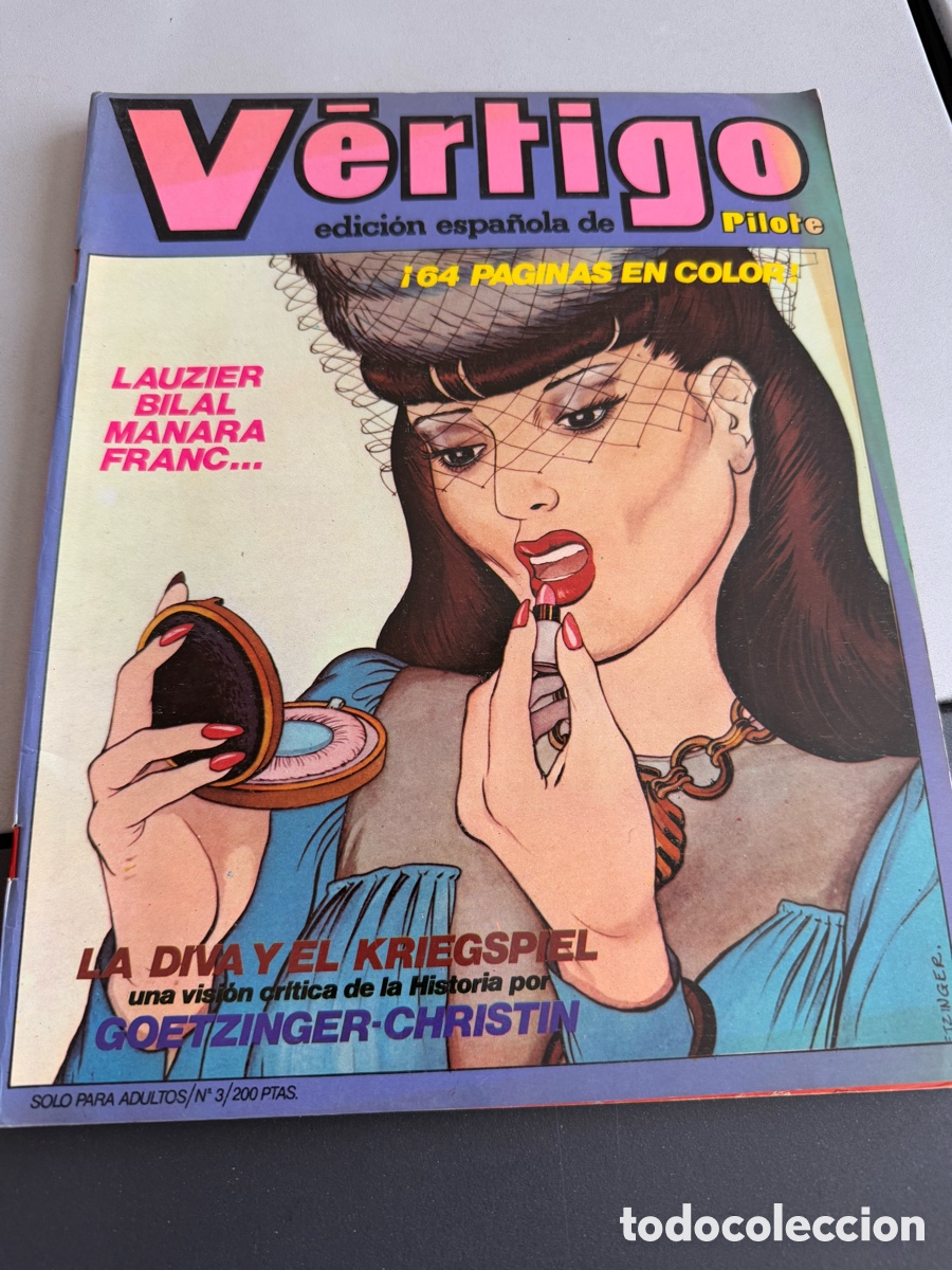 Comics : V&Eacute;RTIGO. N 3. Edici&oacute;n Espa&ntilde;ola de Pilote
