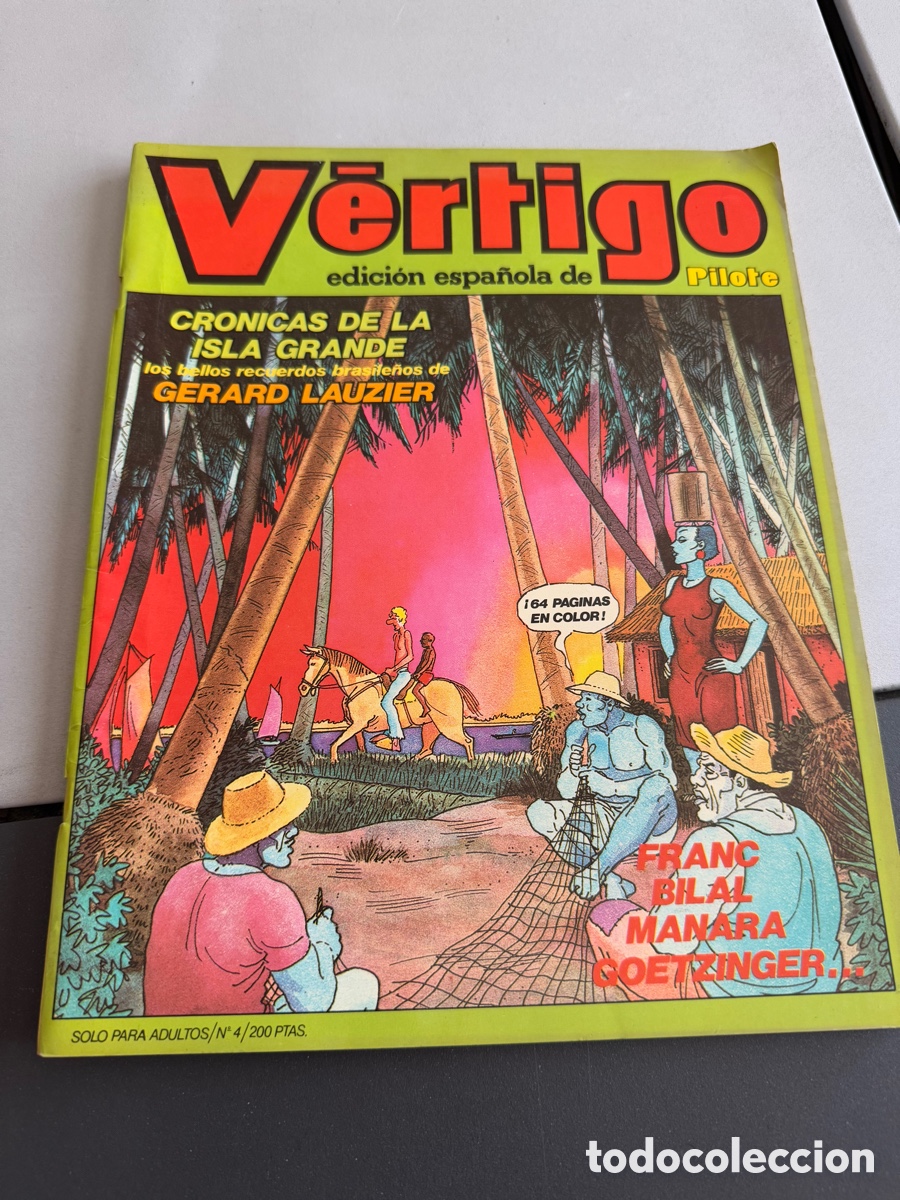 Comics: V&Eacute;RTIGO. N 4. Edici&oacute;n Espa&ntilde;ola de Pilote