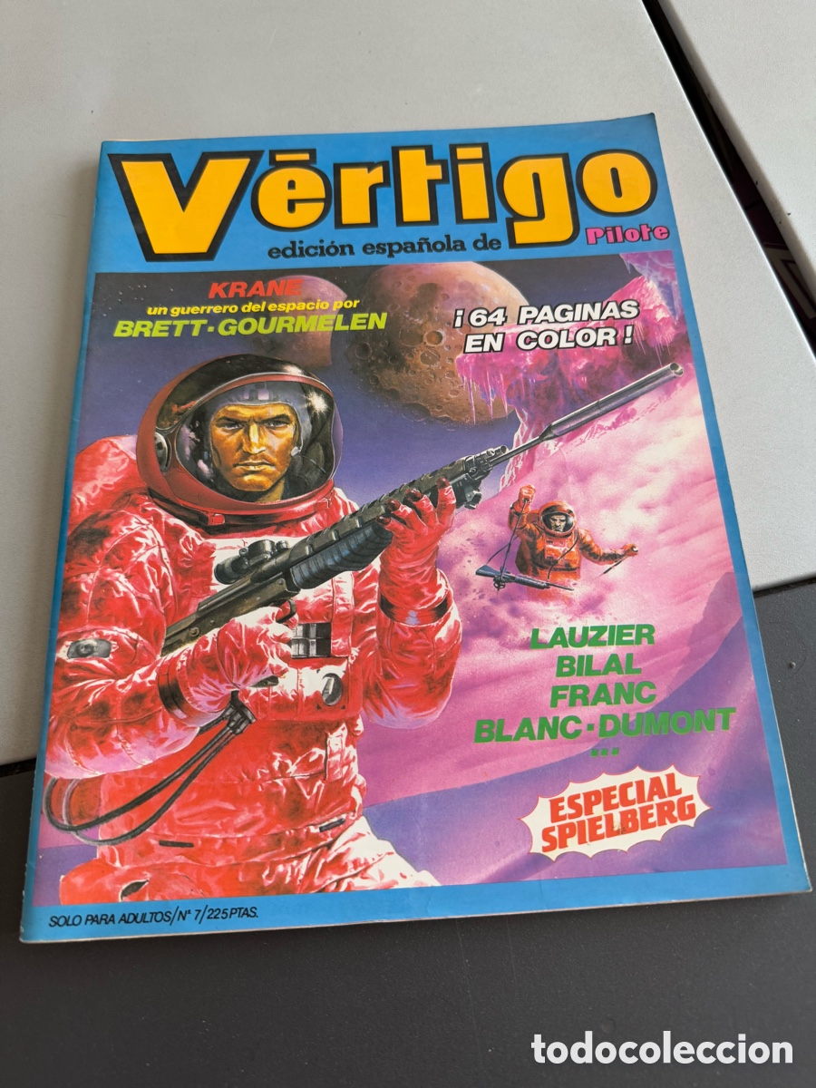 C&oacute;mics: V&Eacute;RTIGO. N 7. Edici&oacute;n Espa&ntilde;ola de Pilote. Especial Spielberg
