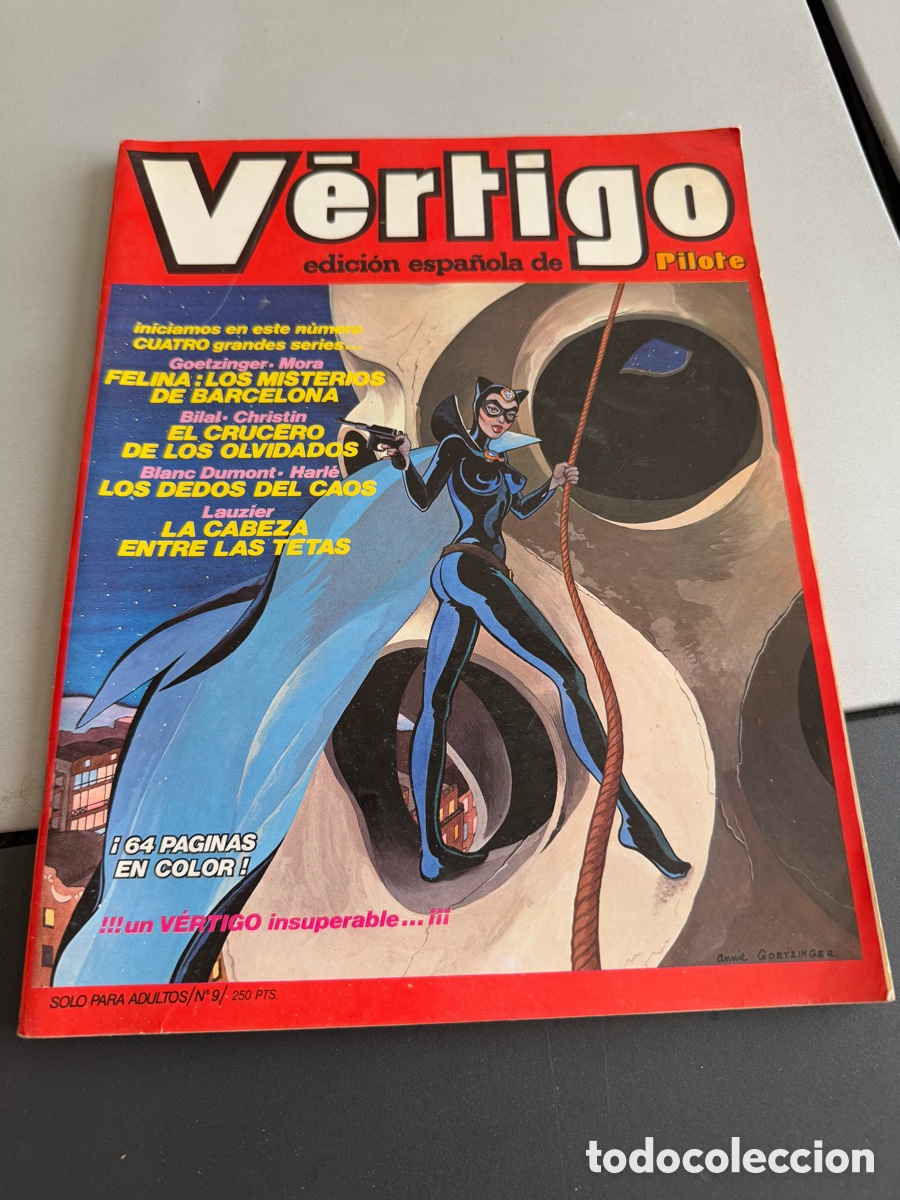 C&oacute;mics: V&Eacute;RTIGO. N 9. Edici&oacute;n Espa&ntilde;ola de Pilote.