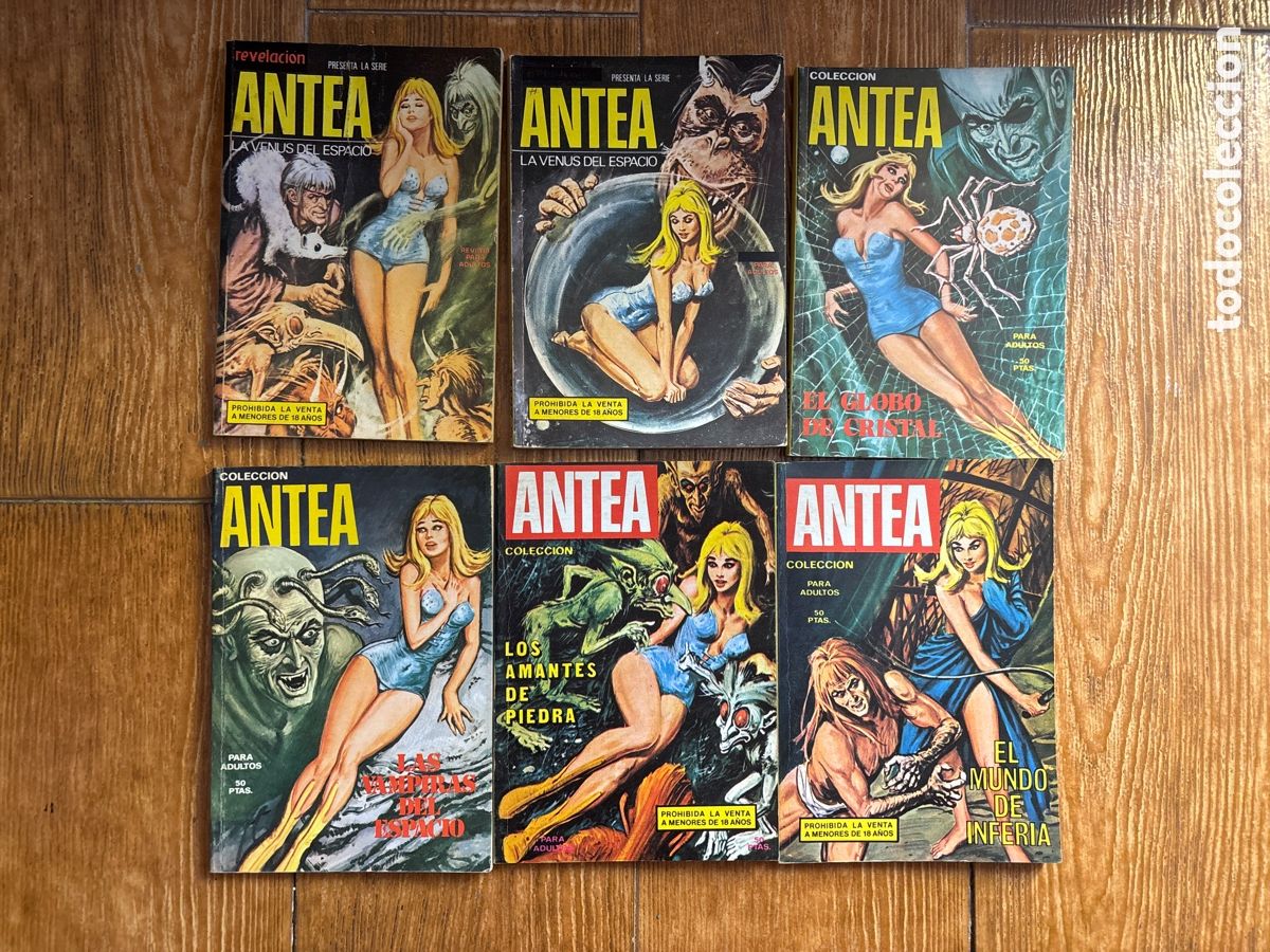 C&oacute;mics: ANTEA LA VENUS DEL ESPACIO N&ordm; S 1 AL 6 COLECCION COMPLETA NUEVA FRONTERA 1972
