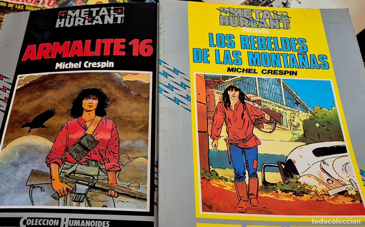 C&oacute;mics: MICHAEL CRESPIN, ARMALITE 16 Y LOS REBELDES DE LAS MONTA&Ntilde;AS, EUROCOMIC 1982, COL. HUMANOIDES 5 Y 9