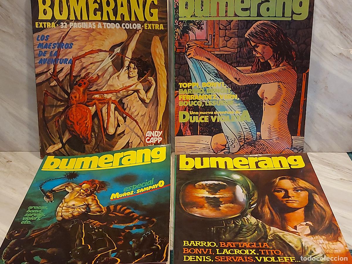 C&oacute;mics: LOTE 4 SUPER BUMERANG | N&ordm; 17 20 21 22 | TOPPI BATTAGLIA BONVI SERVAIS | C&Oacute;MIC ADULTO