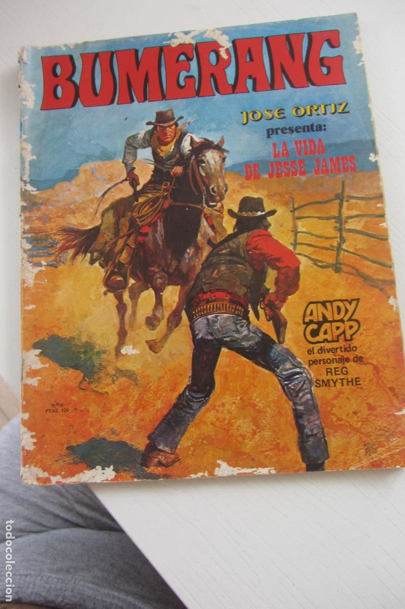 C&oacute;mics: BUMERANG. JOS&Eacute; ORTIZ PRESENTA: LA VIDA DE JESSE JAMES. Ed. NUEVA FRONTERA, 1978. N&ordm; 8 arx21