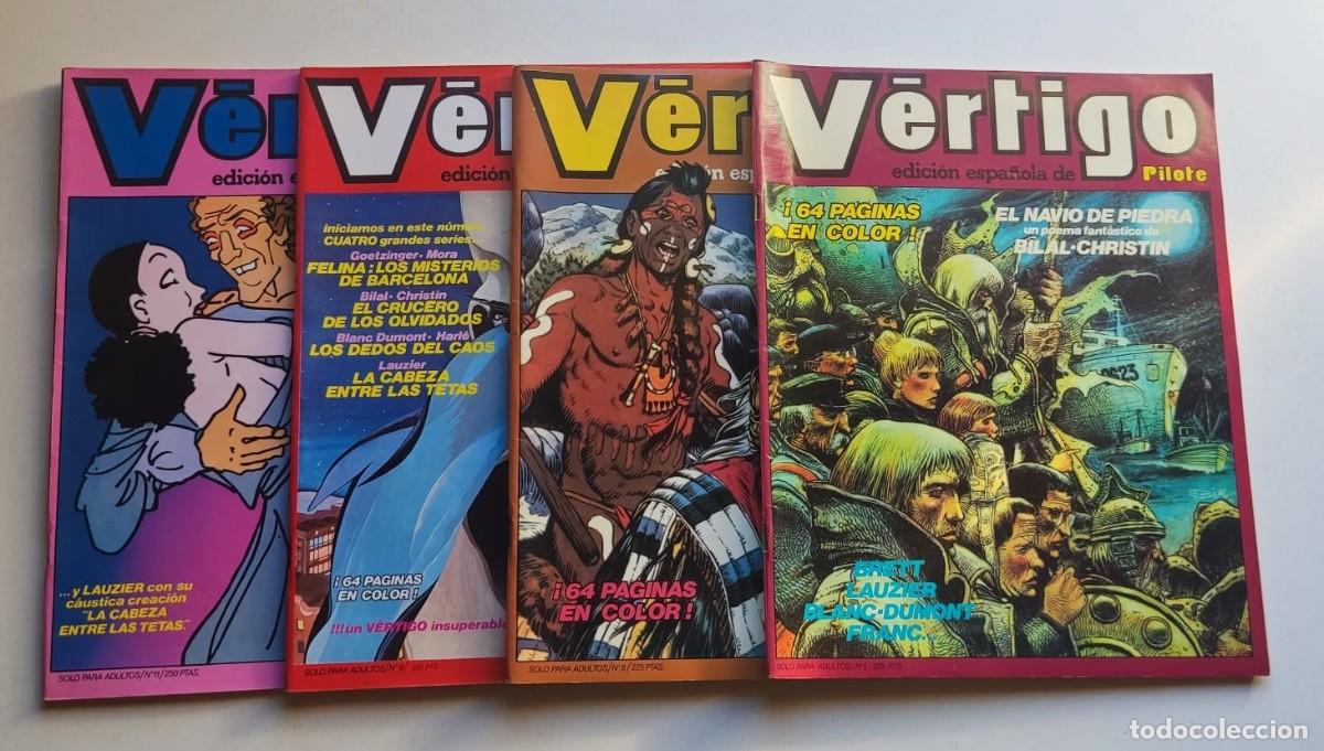 C&oacute;mics: V&Eacute;RTIGO edici&oacute;n espa&ntilde;ola de PILOTE - N&ordm; 5, 6, 9 y 11 - Nueva Frontera - Bilal, Goetzinger, V. Mora