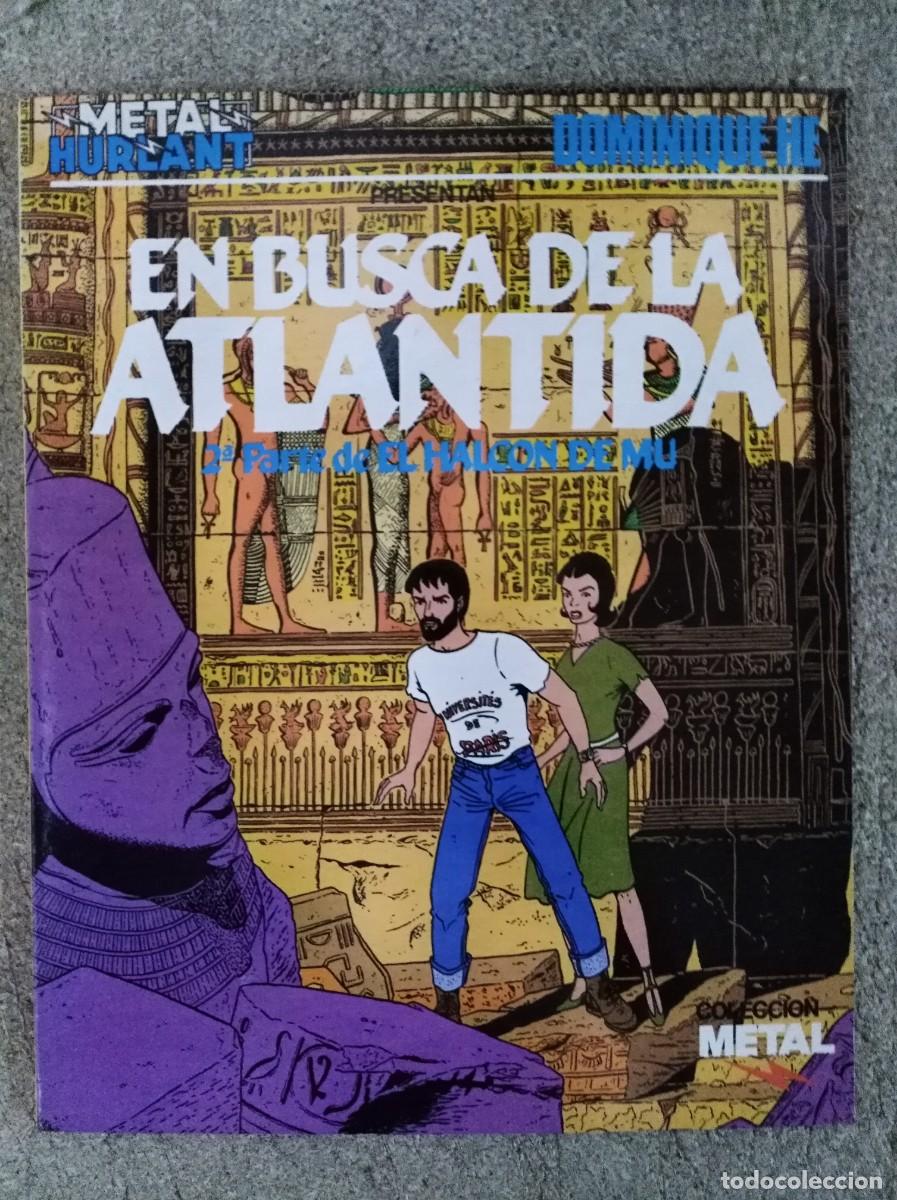 C&oacute;mics: En busca de la Atlantida.Dominique He.Coleccion Metal 11.Eurocomic