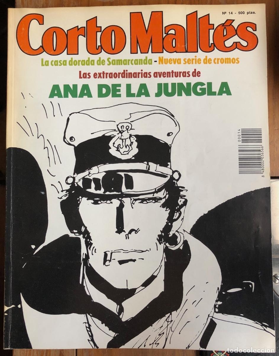 Comics: REVISTA CORTO MALTES N&ordm; 14. LAS AVENTURAS DE ANA DE LA JUNGLA POR HUGO PRATT. CON LOS CROMOS