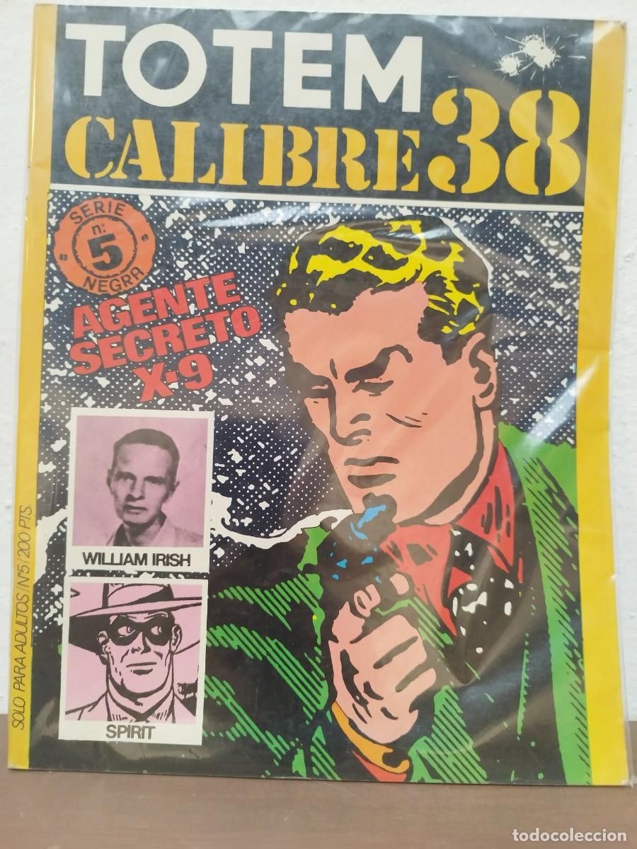C&oacute;mics: REVISTA TOTEM CALIBRE 38 N&ordm; 5 - SERIE NEGRA: AGENTE SECRETO X-9, SPIRIT - NUEVA FRONTERA