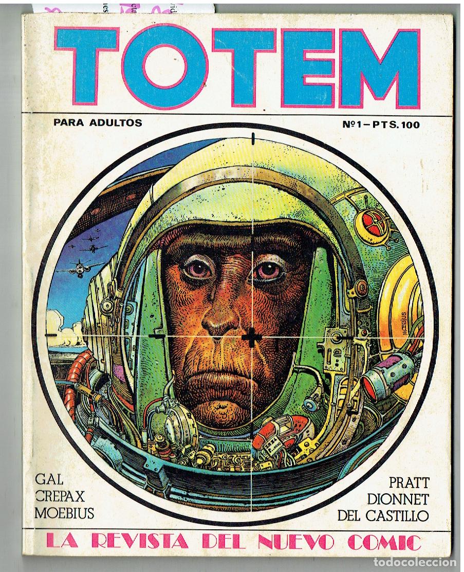 C&oacute;mics: TOTEM. LA REVISTA DELNUEVO COMIC. N&ordm; 1. NUEVA FRONTERA. 1977. (B/A10 RUM)