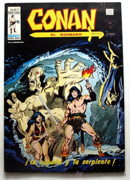 C&oacute;mics: Conan el Barbaro - Mundi-comics-Marvel -V.2 - n&ordm; 27 - &iexcl;La espada y la serpiente! - Foto 1