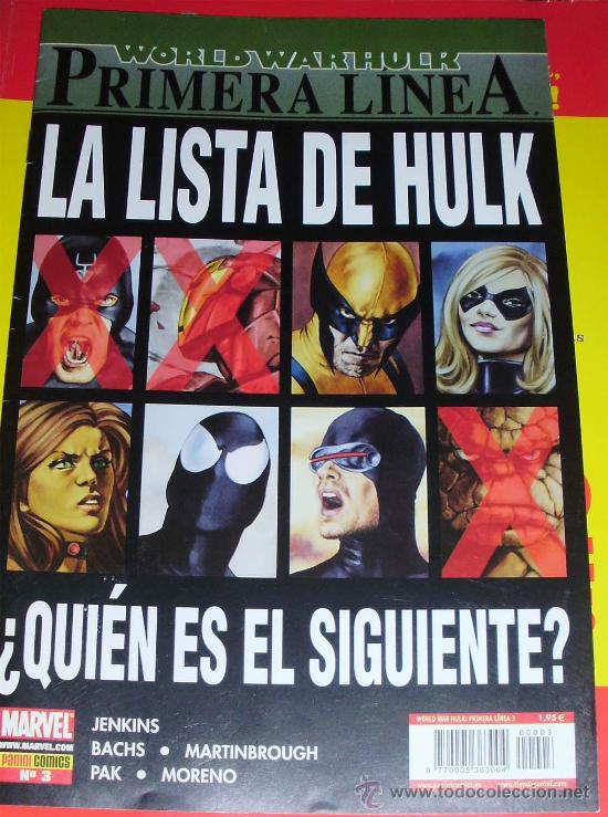 C&oacute;mics: COMIC =  WORLD WAR HULR PRIMERA LINEA LA LISTA DE HULK N.&ordm; 3 - Foto 1