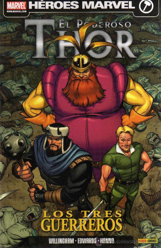 C&oacute;mics: H&eacute;roes Marvel: El poderoso Thor - Los tres guerreros - Foto 1