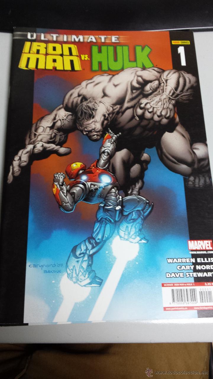 C&oacute;mics: ULTIMATE IRON MAN VS HULK N&ordm; 1 / WARREN ELLIS / MARVEL - PANINI - Foto 1