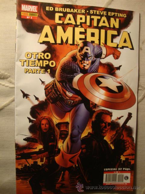 C&oacute;mics: MARVEL PANINI COMIC CAPITAN AMERICA N&ordm; 1, LOT12 - Foto 1