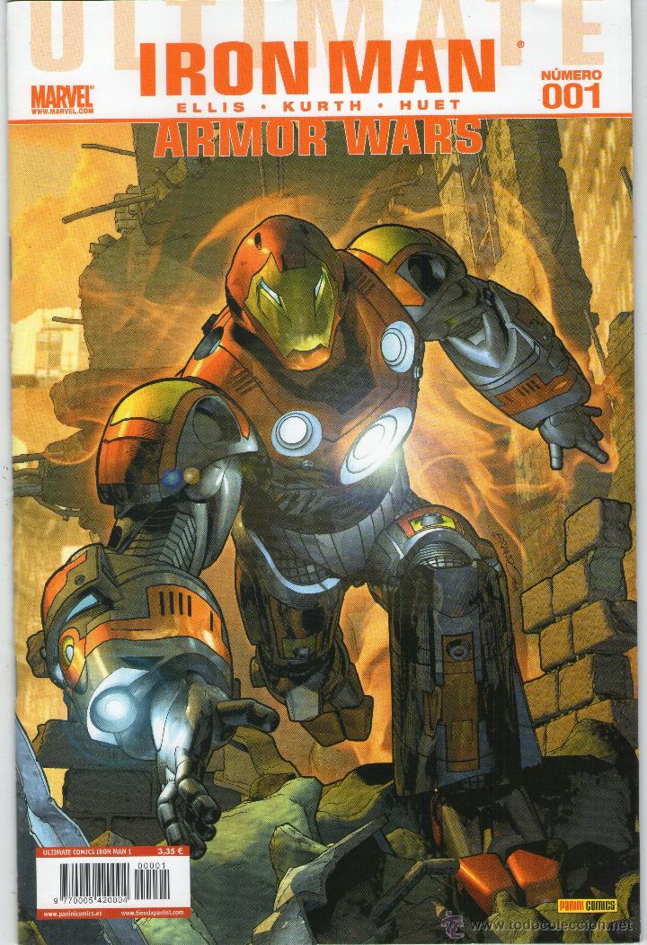 Comics : ULTIMATE COMICS IRON MAN - Nº 1 - MARVEL - PANINI COMICS - AÑO 2010.