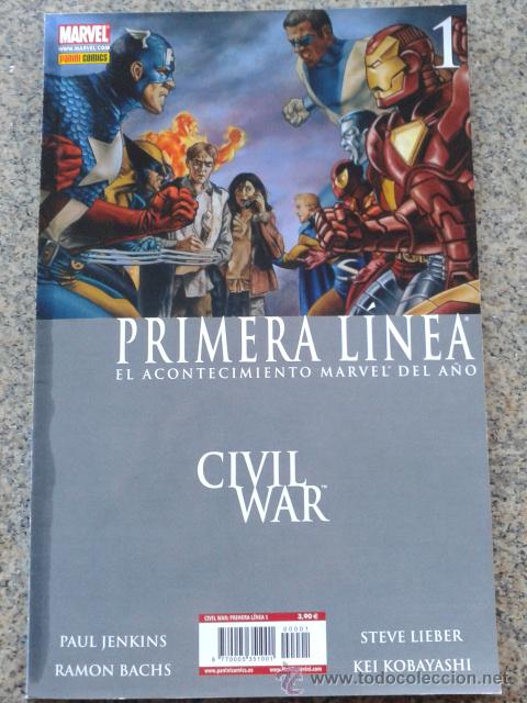 C&oacute;mics: CIVIL WAR -- PRIMERA LINEA - N&ordm; 1 -- PANINI - 2007 -- - Foto 1