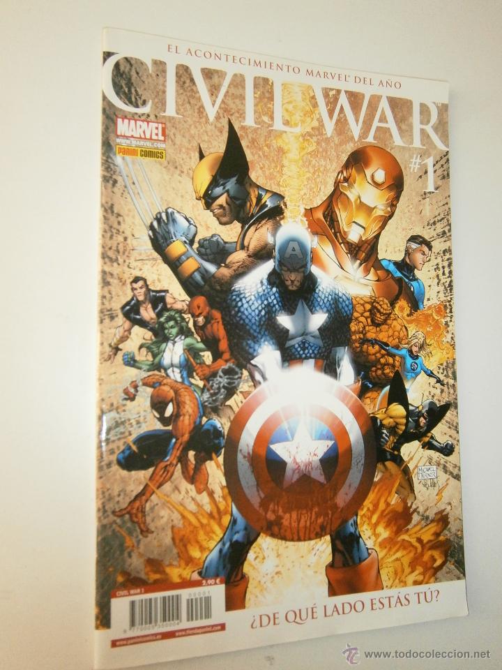 C&oacute;mics: Civil War 1 y 2 Marvel Panini 2007 EC - Foto 2