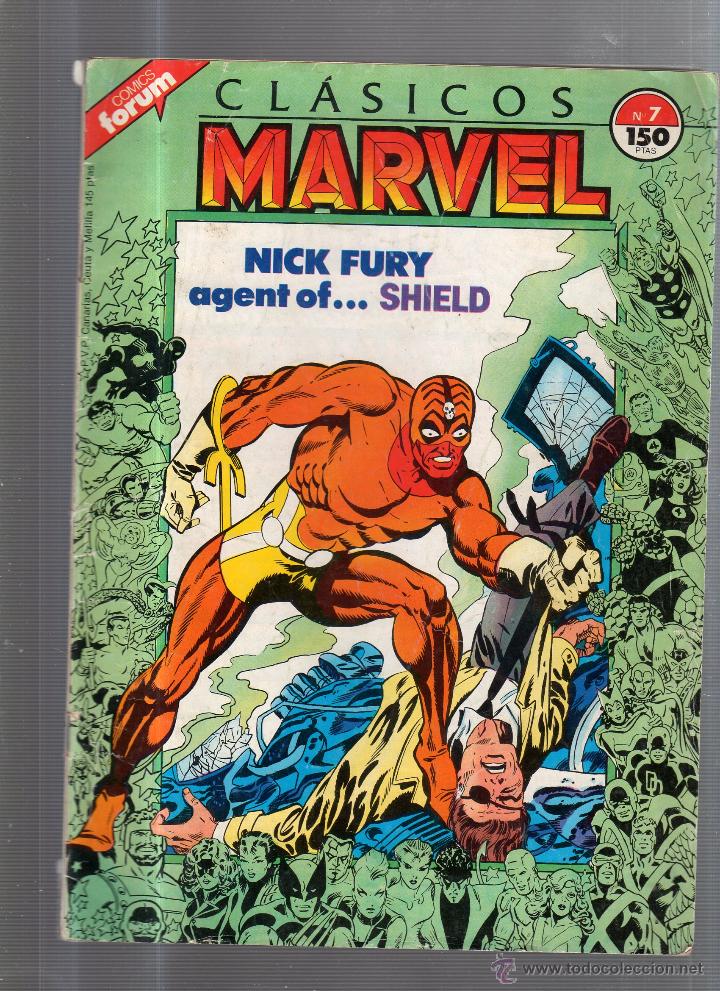 C&oacute;mics: CLASICOS MARVEL. NICK FURY AGENT OF... SHIELD. N&ordm; 7. - Foto 1