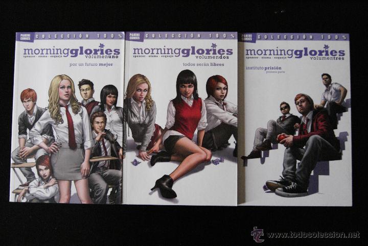 C&oacute;mics: Morning Glories, Completa, 3 Tomos, Spencer y Eisma. Panini 100%, 2012. - Foto 1