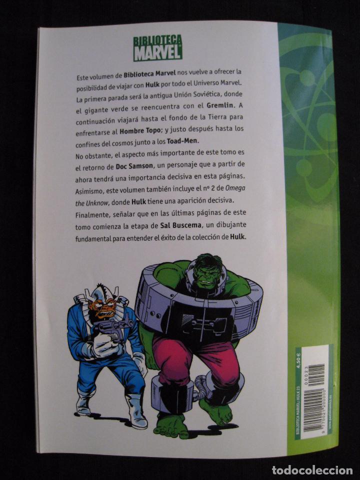 C&oacute;mics: BIBLIOTECA MARVEL - HULK - N&ordm; 23 - PANINI. - Foto 9