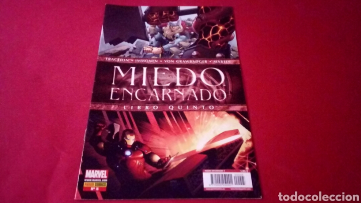C&oacute;mics: LIBRO QUINTO MIEDO ENCARNADO 5 EXCELENTE ESTADO PANINI - Foto 1