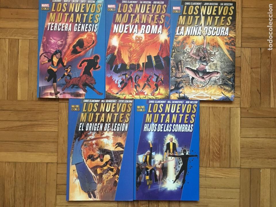 C&oacute;mics: Marvel gold panini los nuevos mutantes 5 tomos completa - Foto 1